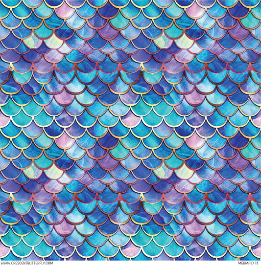 Mermaid 18 Pattern Vinyl Sheet/Wrap