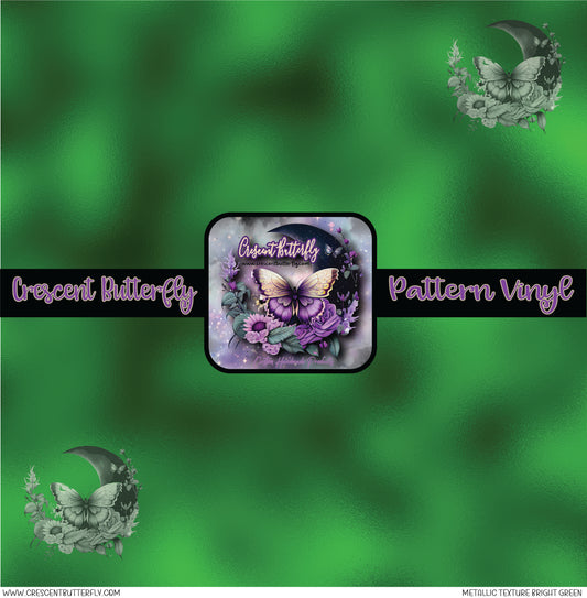 Metallic Texture Bright Green Printed Vinyl Sheet/Wrap