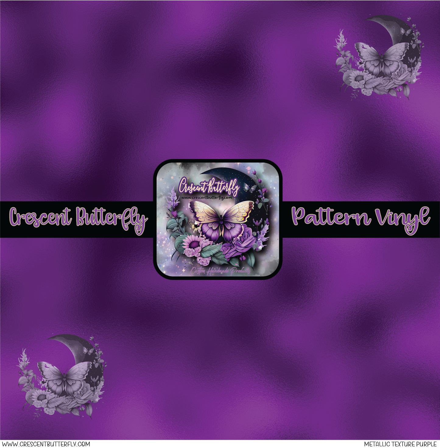 Metallic Texture Purple Printed Vinyl Sheet/Wrap