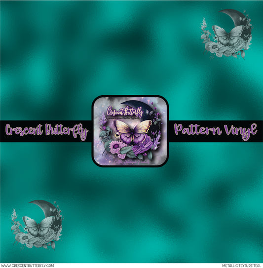 Metallic Texture Teal Printed Vinyl Sheet/Wrap