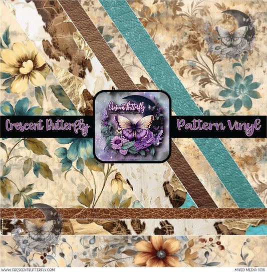 Mixed Media 1058 Printed Vinyl Sheet/Wrap