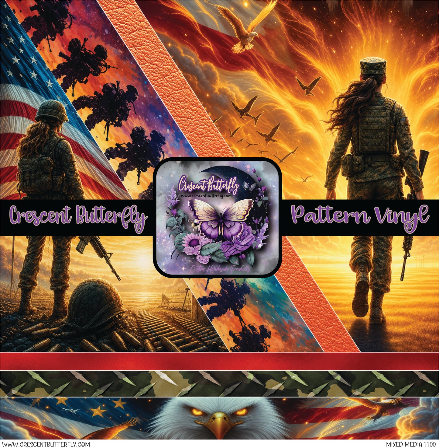 Mixed Media 1100 Printed Vinyl Sheet/Wrap