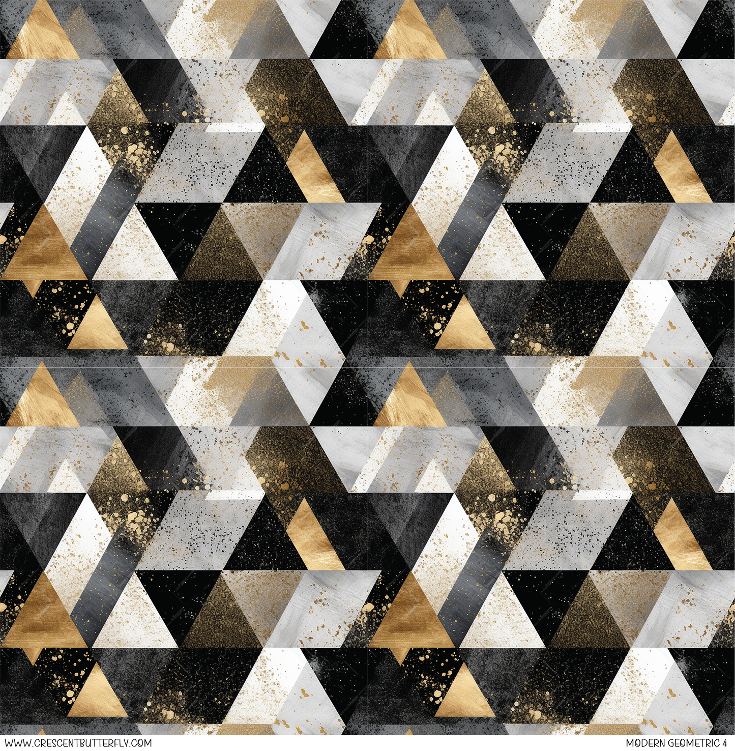 Modern Geometric 4 Pattern Vinyl Sheet/Wrap