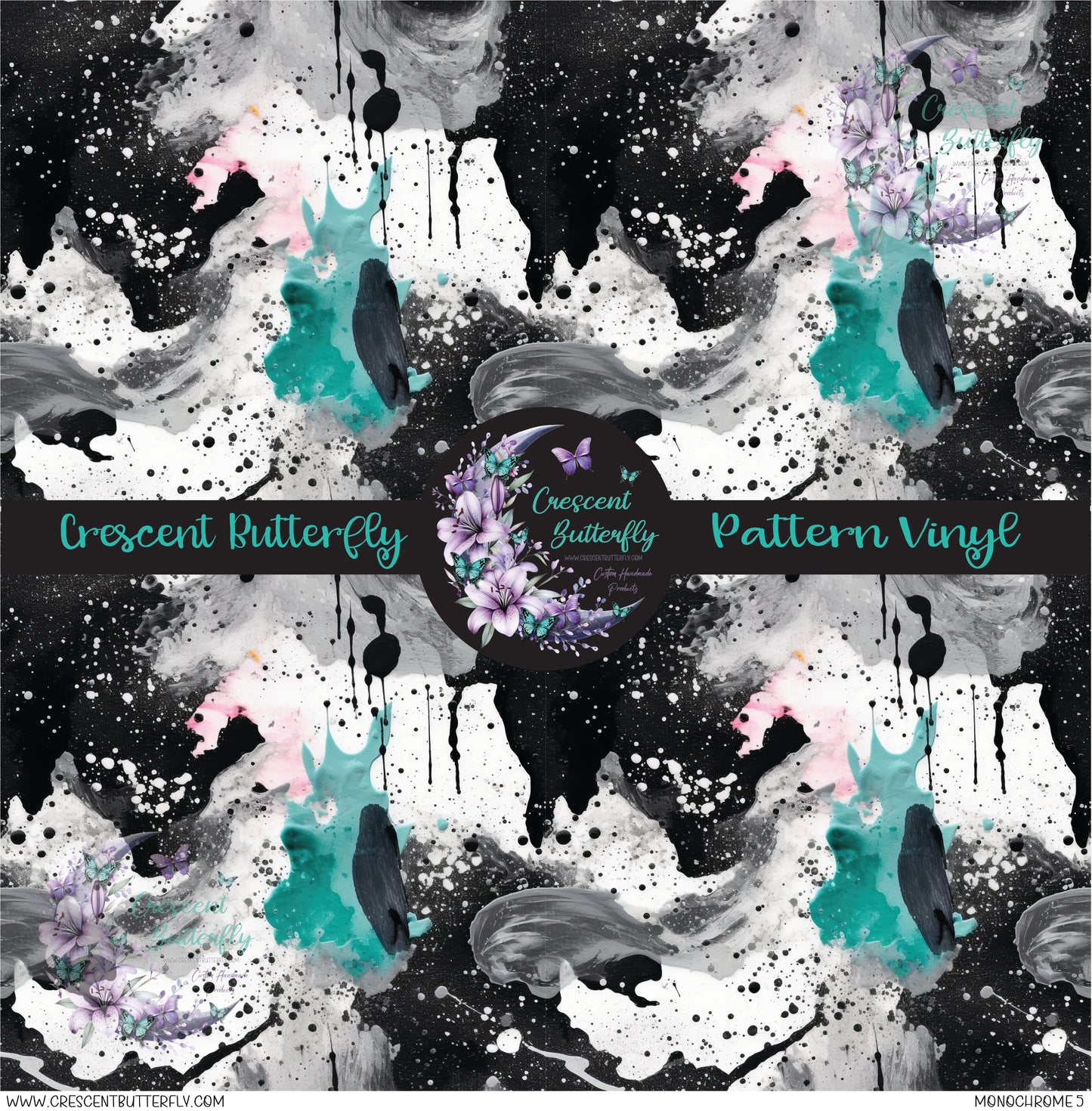 Monochrome 5 Printed Vinyl Sheet/Wrap