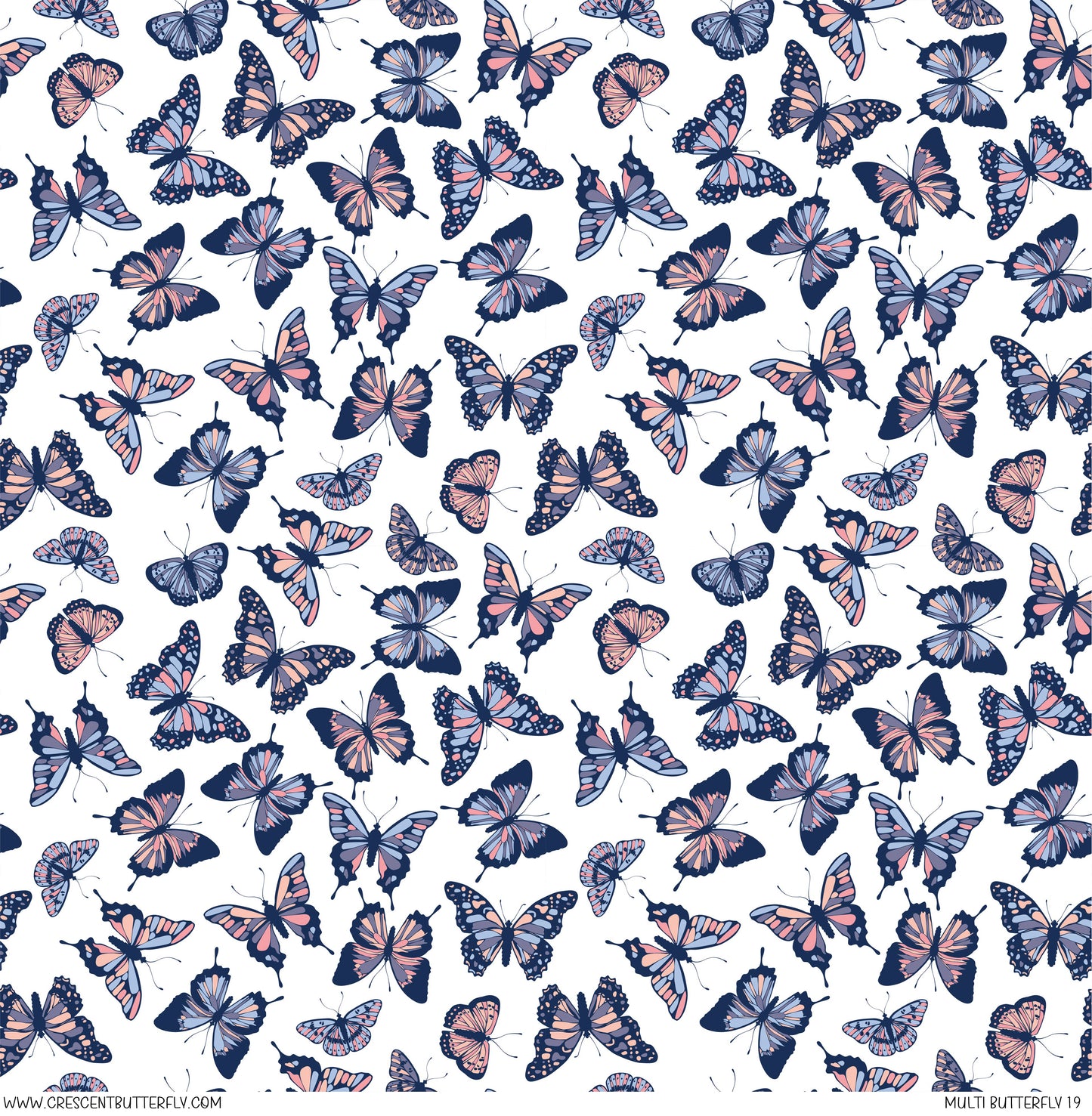 Multi Butterfly 19 Printed Vinyl Sheet/Wrap