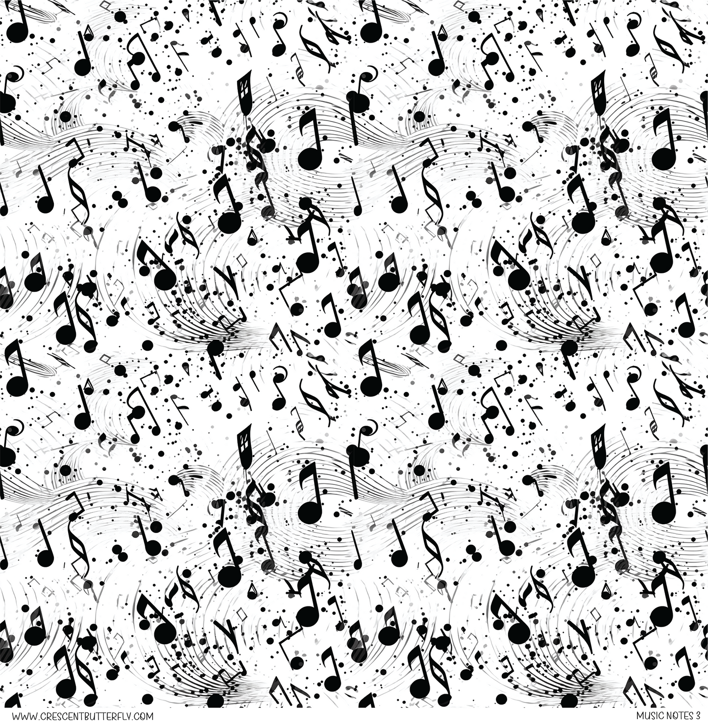 Music Notes 3 Vinyl Sheet/Wrap