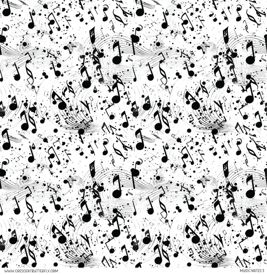 Music Notes 3 Vinyl Sheet/Wrap