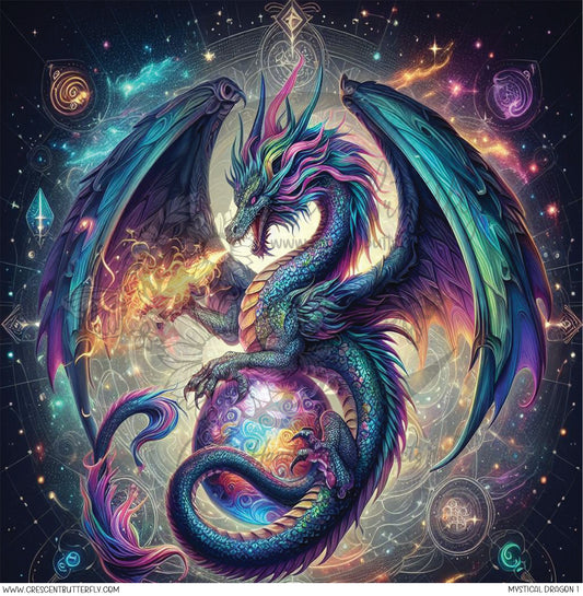 Mystical Dragon 1 Printed Vinyl Sheet/Wrap