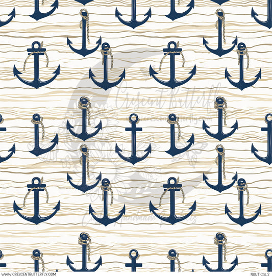 Nautical 2 Printed Vinyl Sheet/Wrap