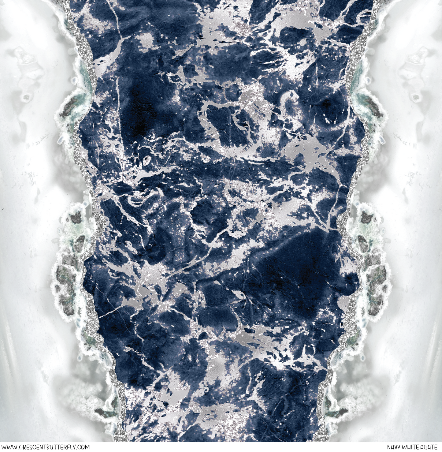 Navy White Agate Vinyl Sheet/Wrap