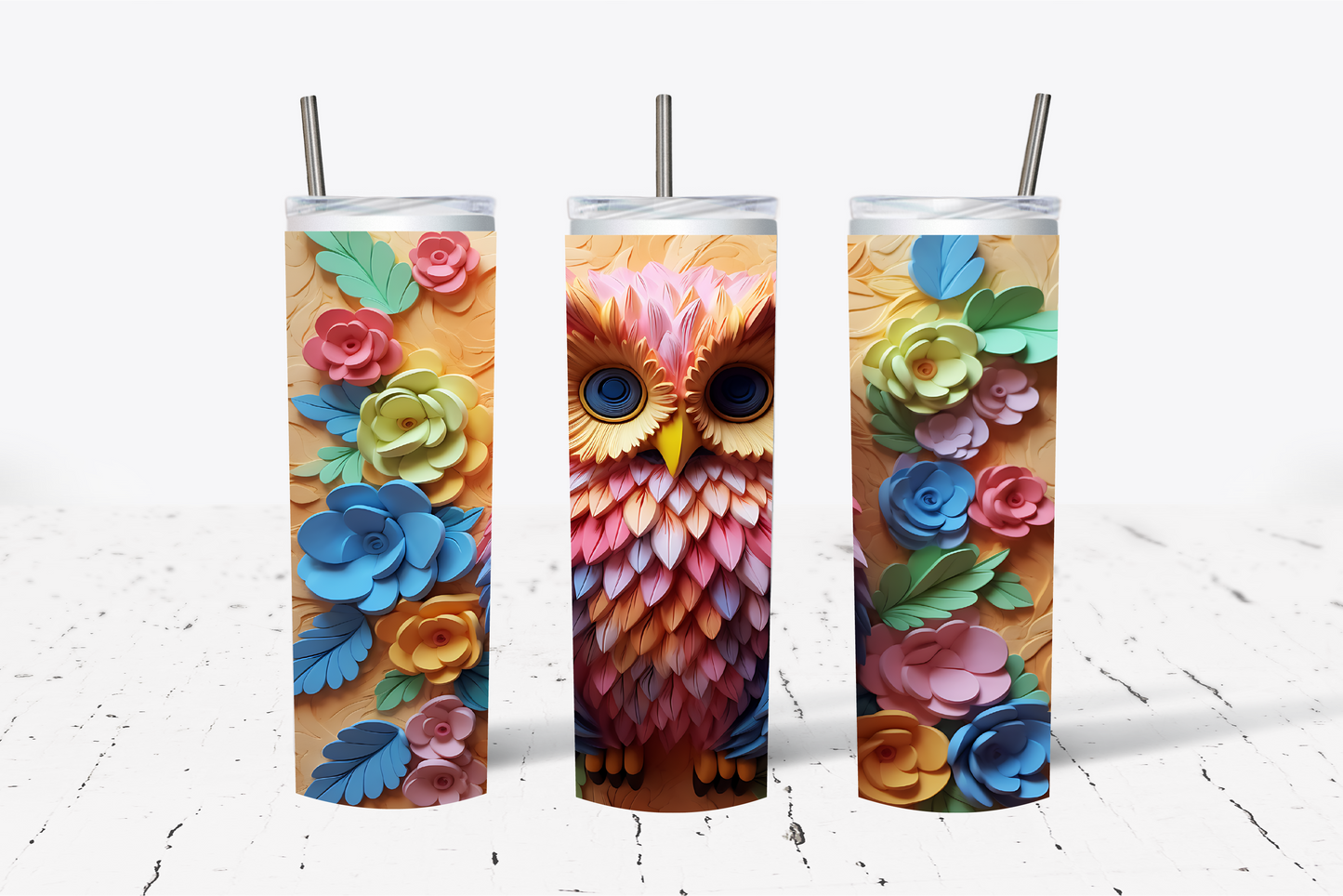 Owl 1 3D Sublimation Tumbler