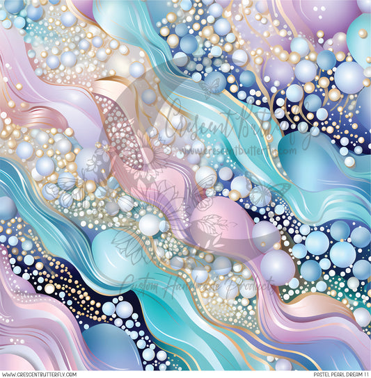 Pastel Pearl Dream 11 Printed Vinyl Sheet/Wrap