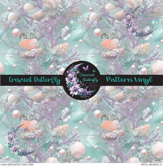 Pastel Undersea 16 Printed Vinyl Sheet/Wrap