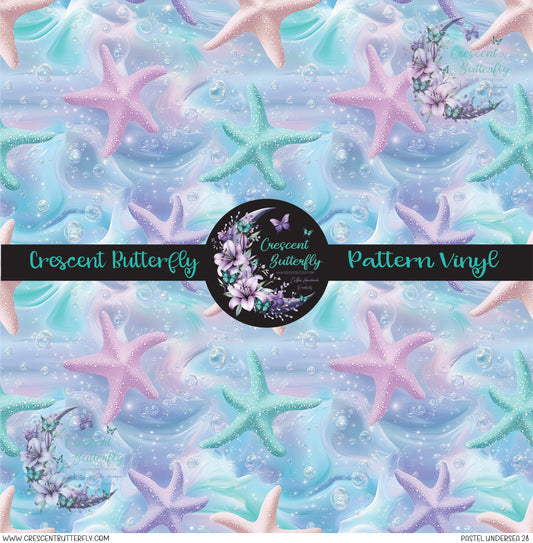 Pastel Undersea 28 Printed Vinyl Sheet/Wrap