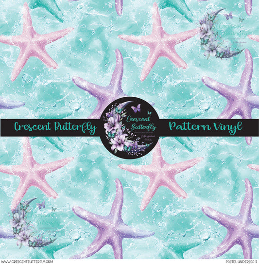 Pastel Undersea 3 Printed Vinyl Sheet/Wrap