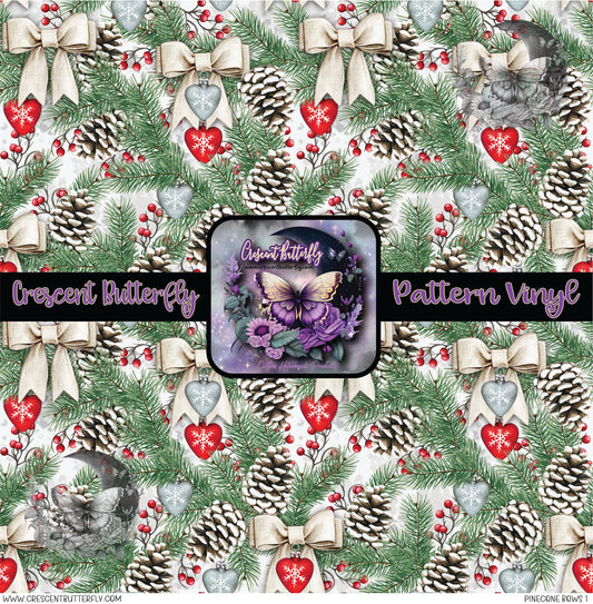 Pinecone Bows 1 Printed Vinyl Sheet/Wrap