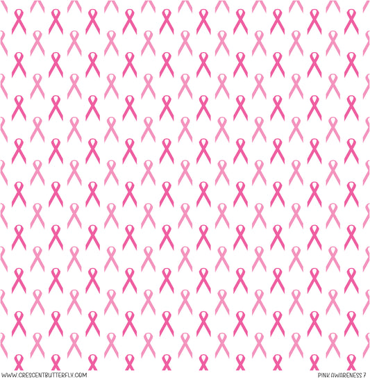 Pink Awareness 7 Printed Vinyl Sheet/Wrap