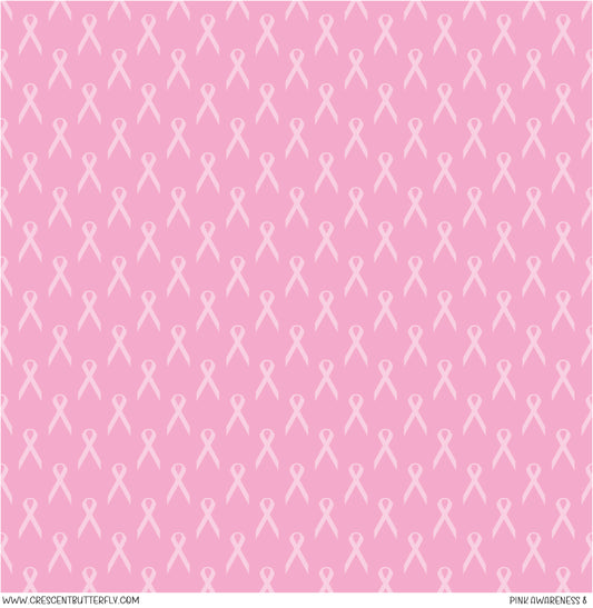 Pink Awareness 8 Printed Vinyl Sheet/Wrap