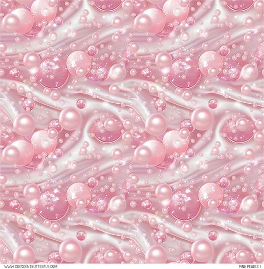 Pink Pearls 1 Printed Vinyl Sheet/Wrap