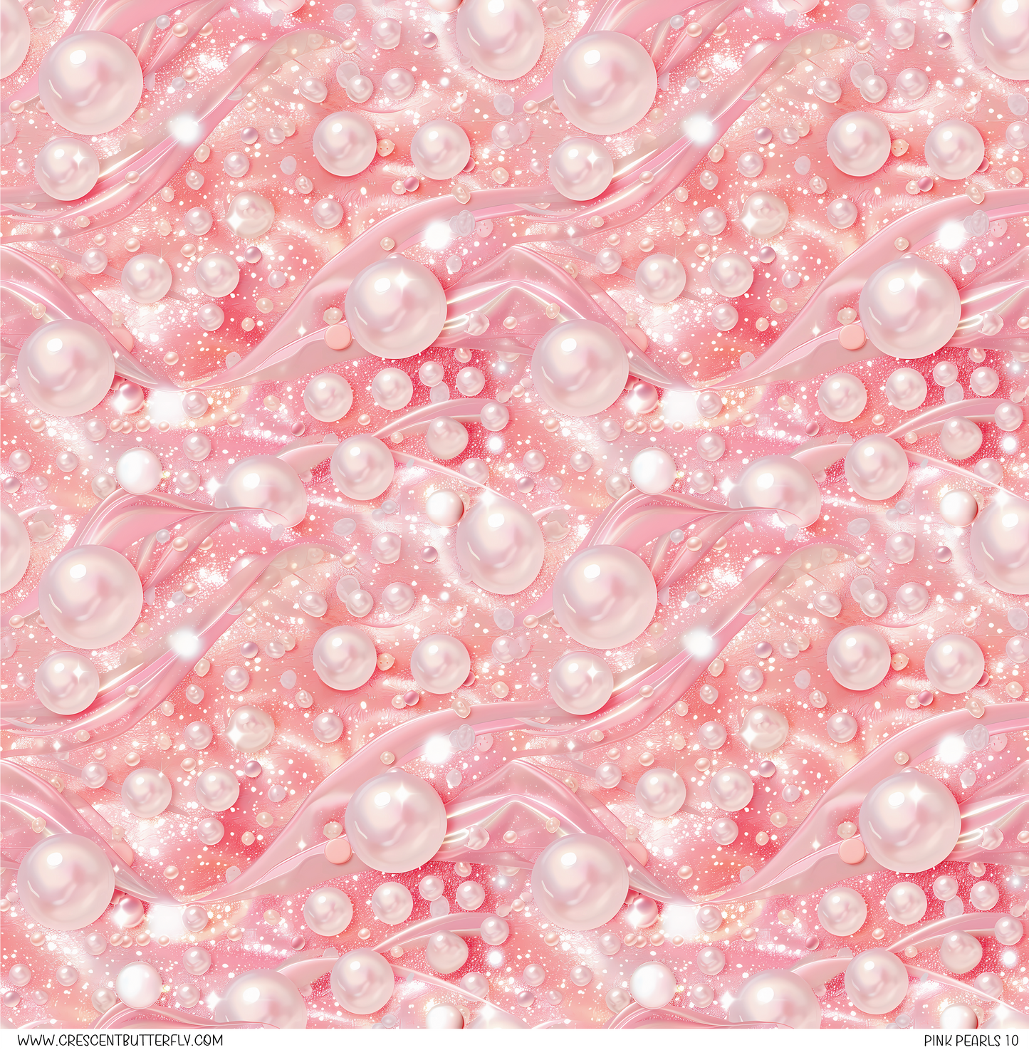 Pink Pearls 10 Printed Vinyl Sheet/Wrap