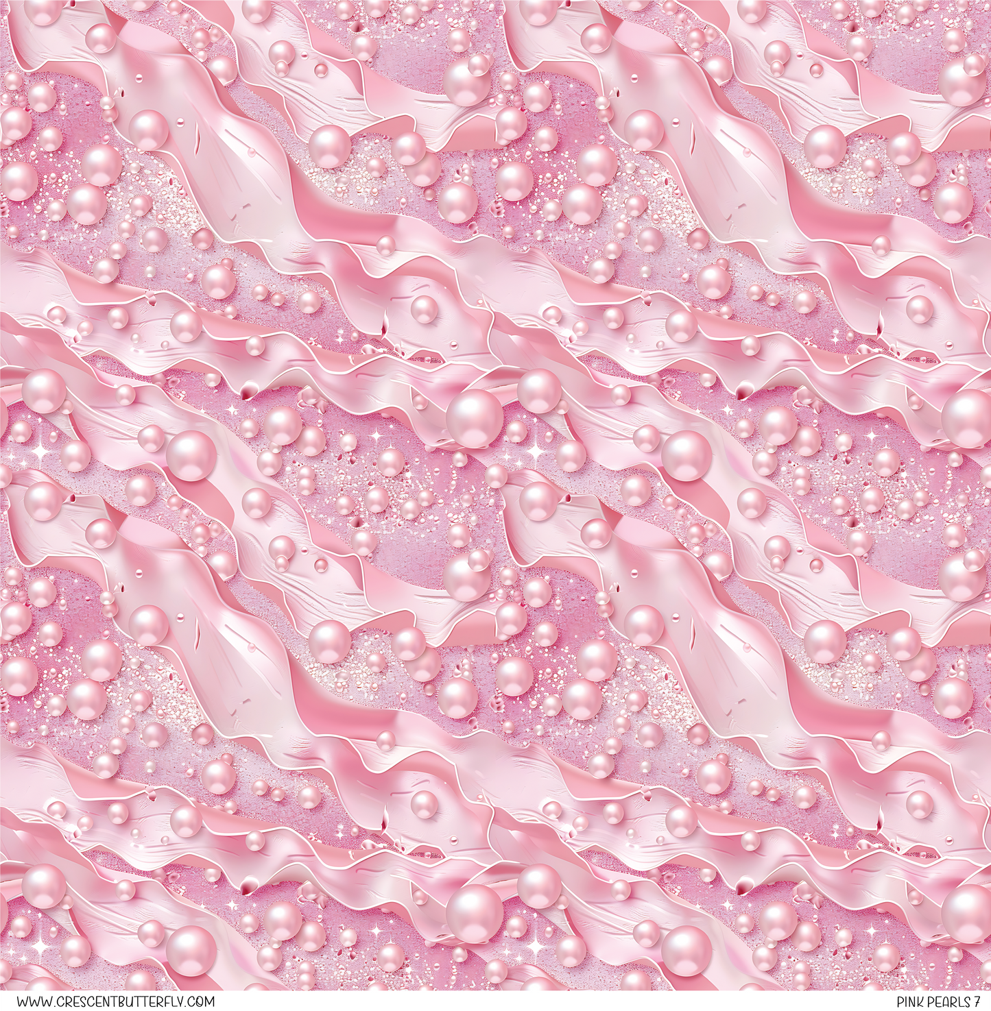 Pink Pearls 7 Printed Vinyl Sheet/Wrap