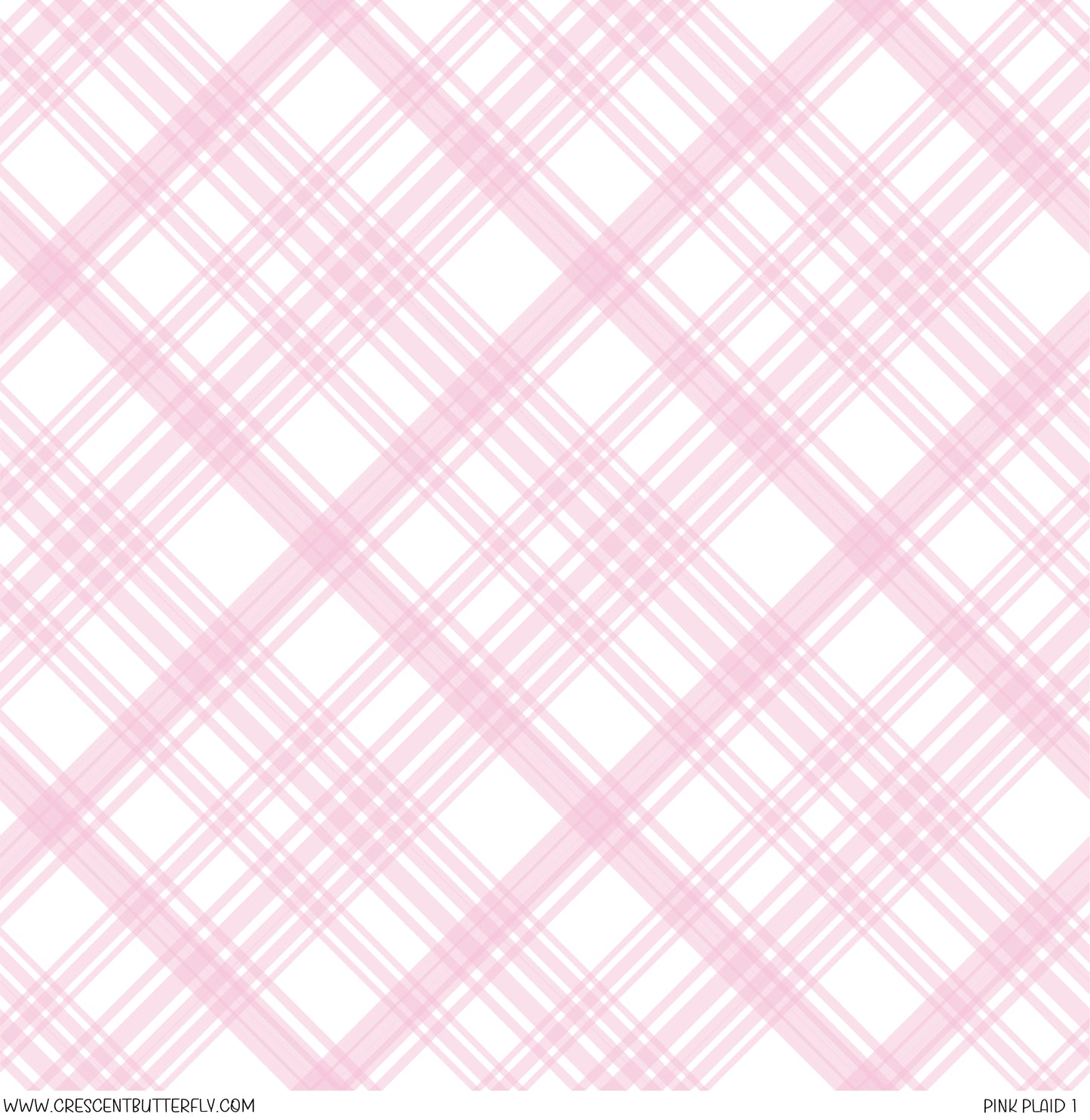 Pink Plaid 1 Printed Vinyl Sheet/Wrap