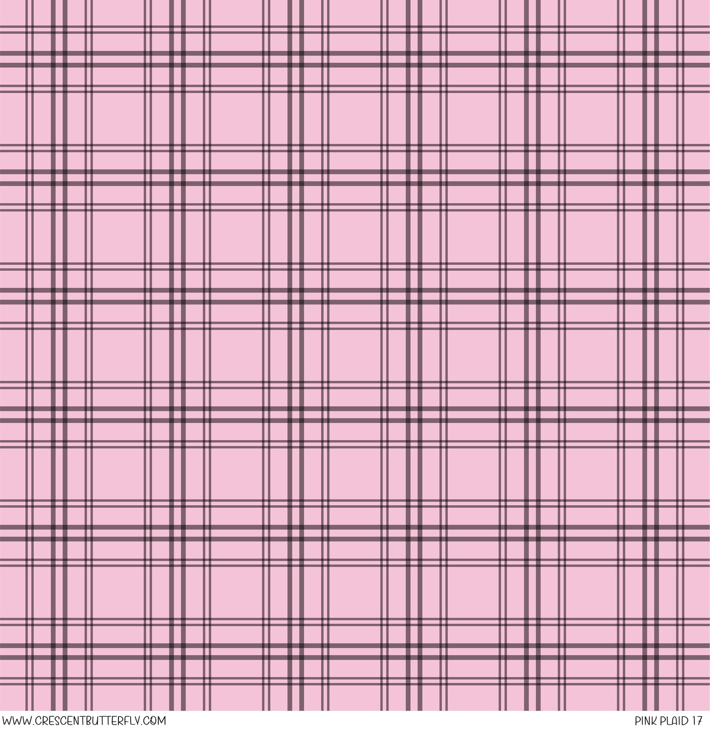 Pink Plaid 17 Printed Vinyl Sheet/Wrap