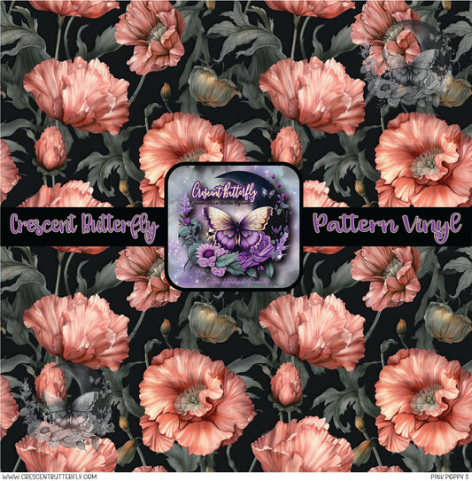 Pink Poppy 3 Printed Vinyl Sheet/Wrap