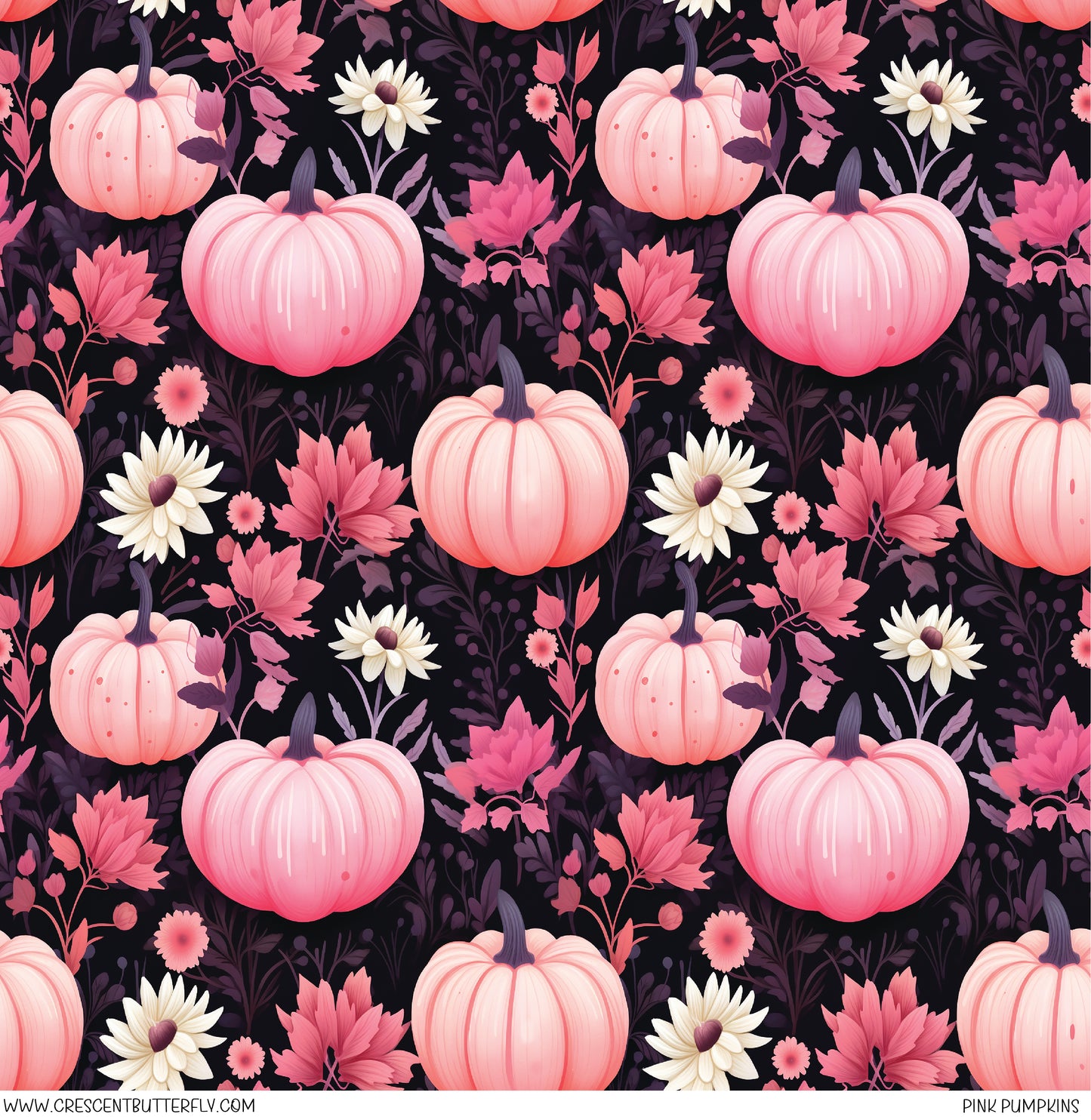 Pink Pumpkins Printed Vinyl Sheet/Wrap