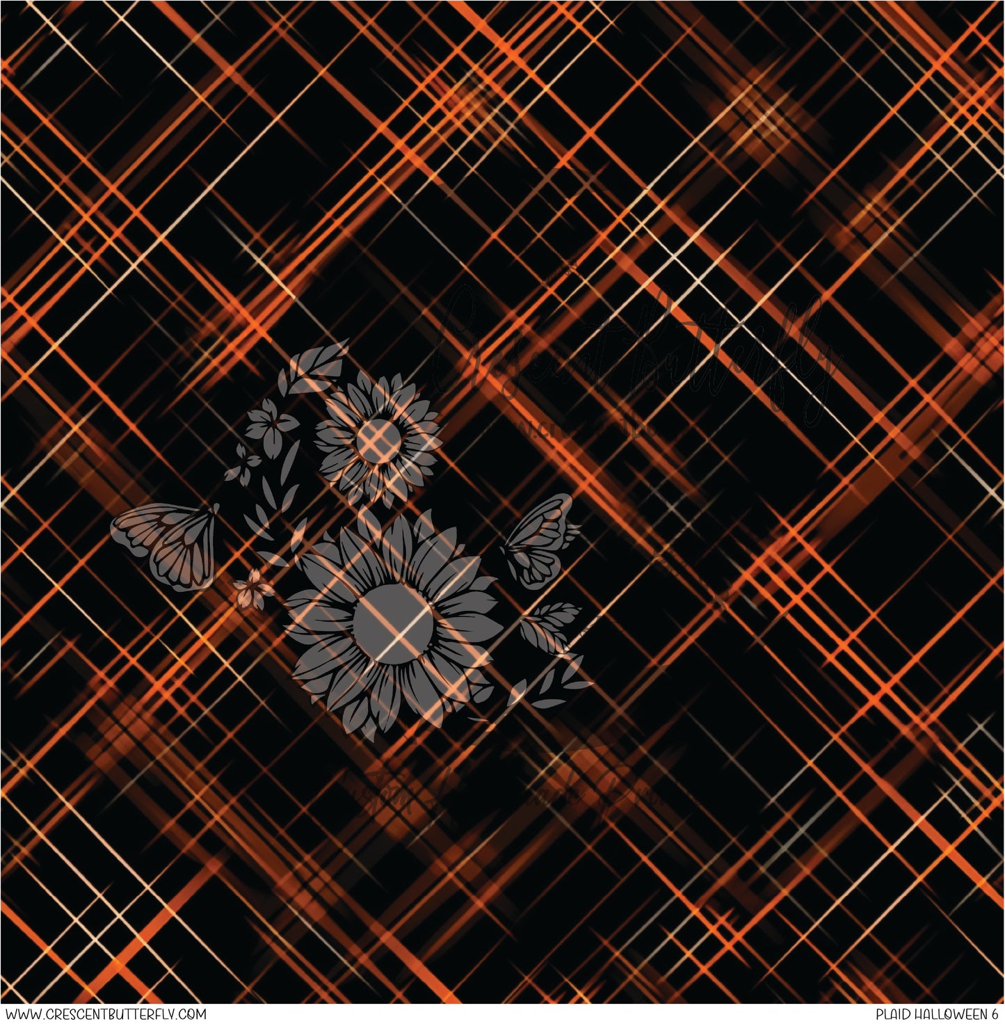 Plaid Halloween 6 Printed Vinyl Sheet/Wrap