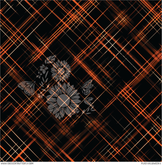 Plaid Halloween 6 Printed Vinyl Sheet/Wrap