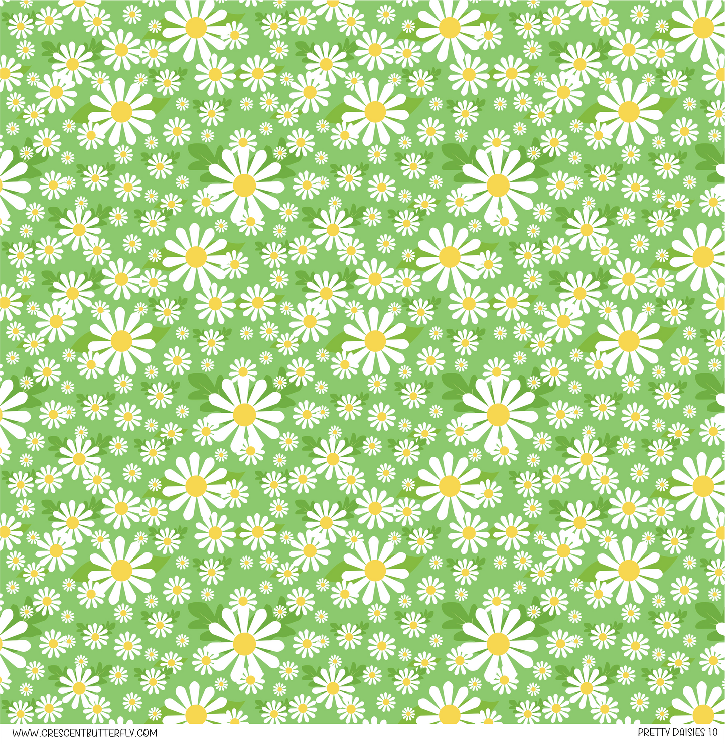 Pretty Daisies 10 Vinyl Sheet/Wrap