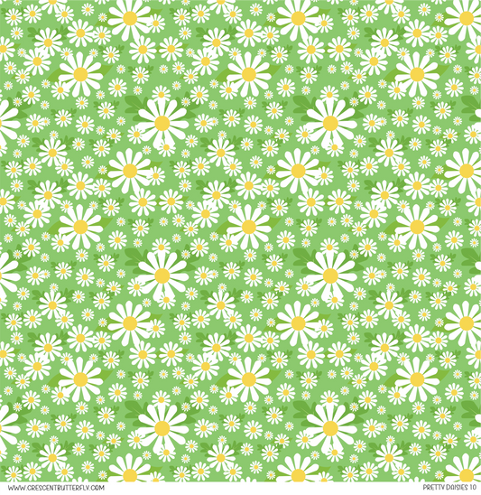 Pretty Daisies 10 Vinyl Sheet/Wrap