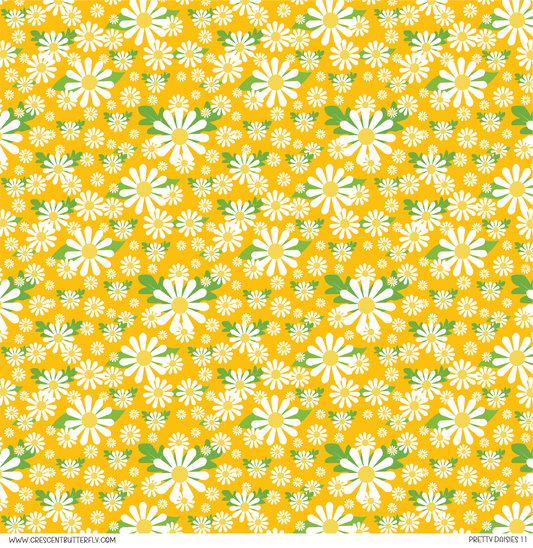 Pretty Daisies 11 Vinyl Sheet/Wrap