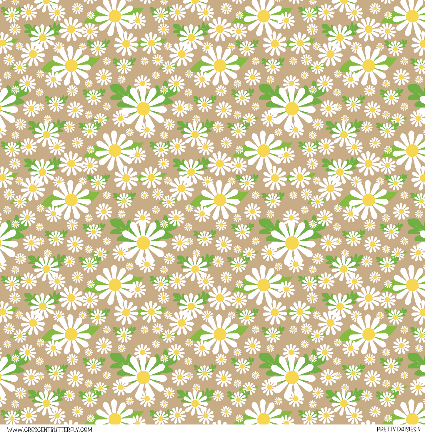 Pretty Daisies 9 Vinyl Sheet/Wrap