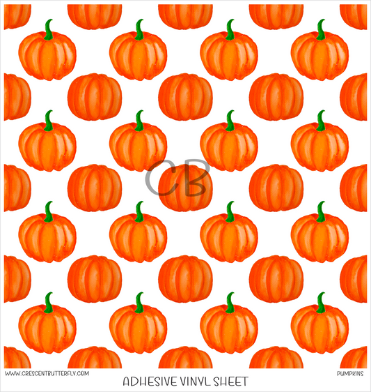 Pumpkins Printed Vinyl Sheet/Wrap