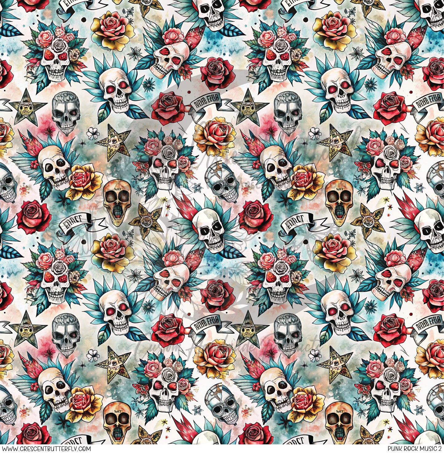 Punk Rock Music 2 Printed Vinyl Sheet/Wrap