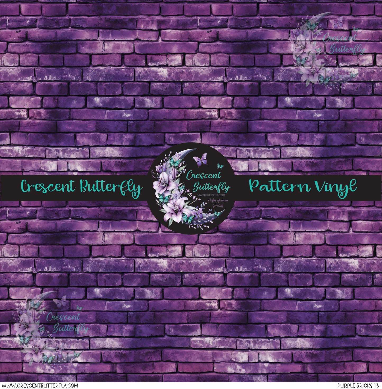 Purple Bricks 18 Printed Vinyl Sheet/Wrap