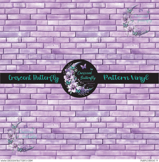 Purple Bricks 19 Printed Vinyl Sheet/Wrap