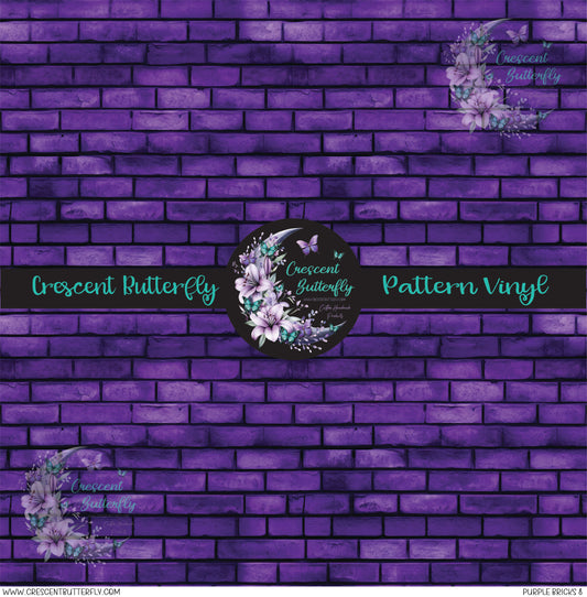 Purple Bricks 8 Printed Vinyl Sheet/Wrap