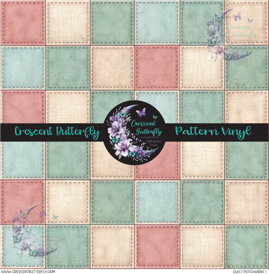 Quilt Patchwork 1 Printed Vinyl Sheet/Wrap