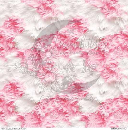 Rainbow Cowhide 1 Printed Vinyl Sheet/Wrap