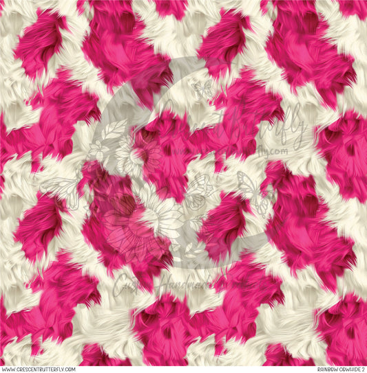Rainbow Cowhide 2 Printed Vinyl Sheet/Wrap