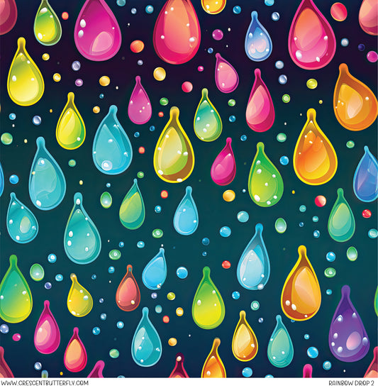 Rainbow Drop 2 Vinyl Sheet/Wrap