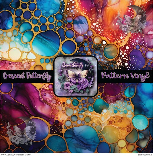 Rainbow Ink 3 Printed Vinyl Sheet/Wrap