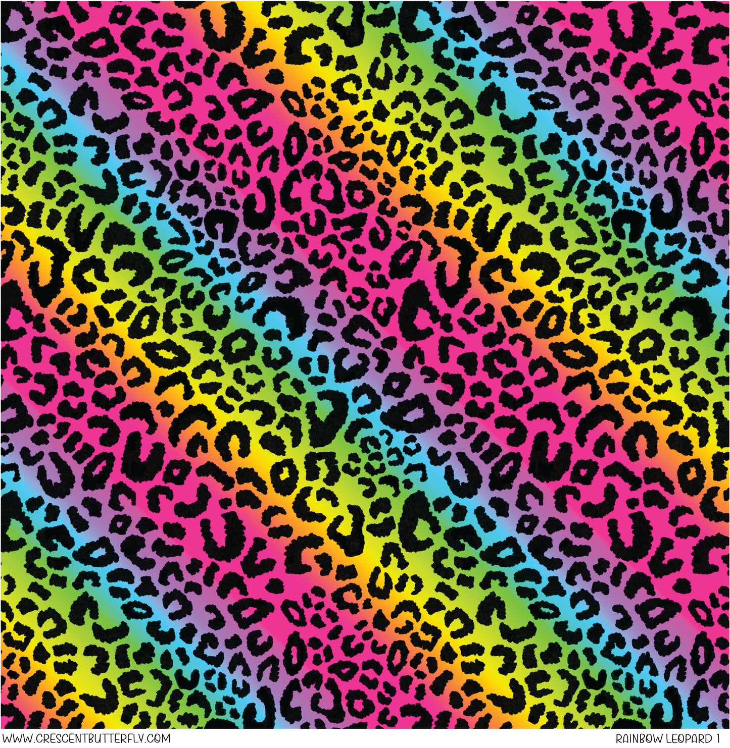 Rainbow Leopard 1 Vinyl Sheet/Wrap