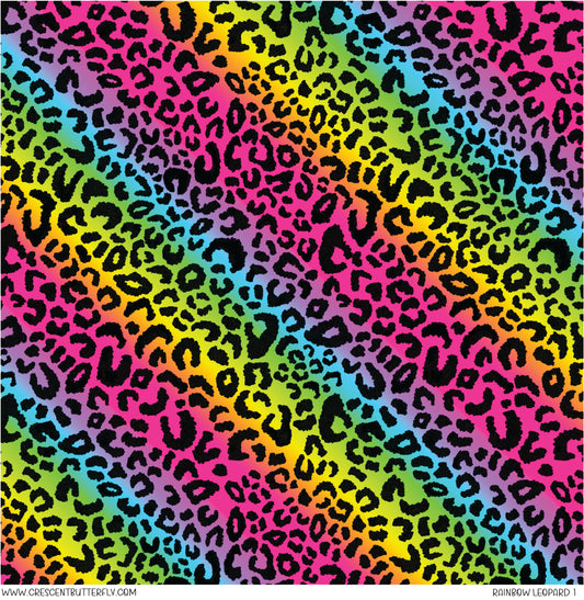 Rainbow Leopard 1 Vinyl Sheet/Wrap