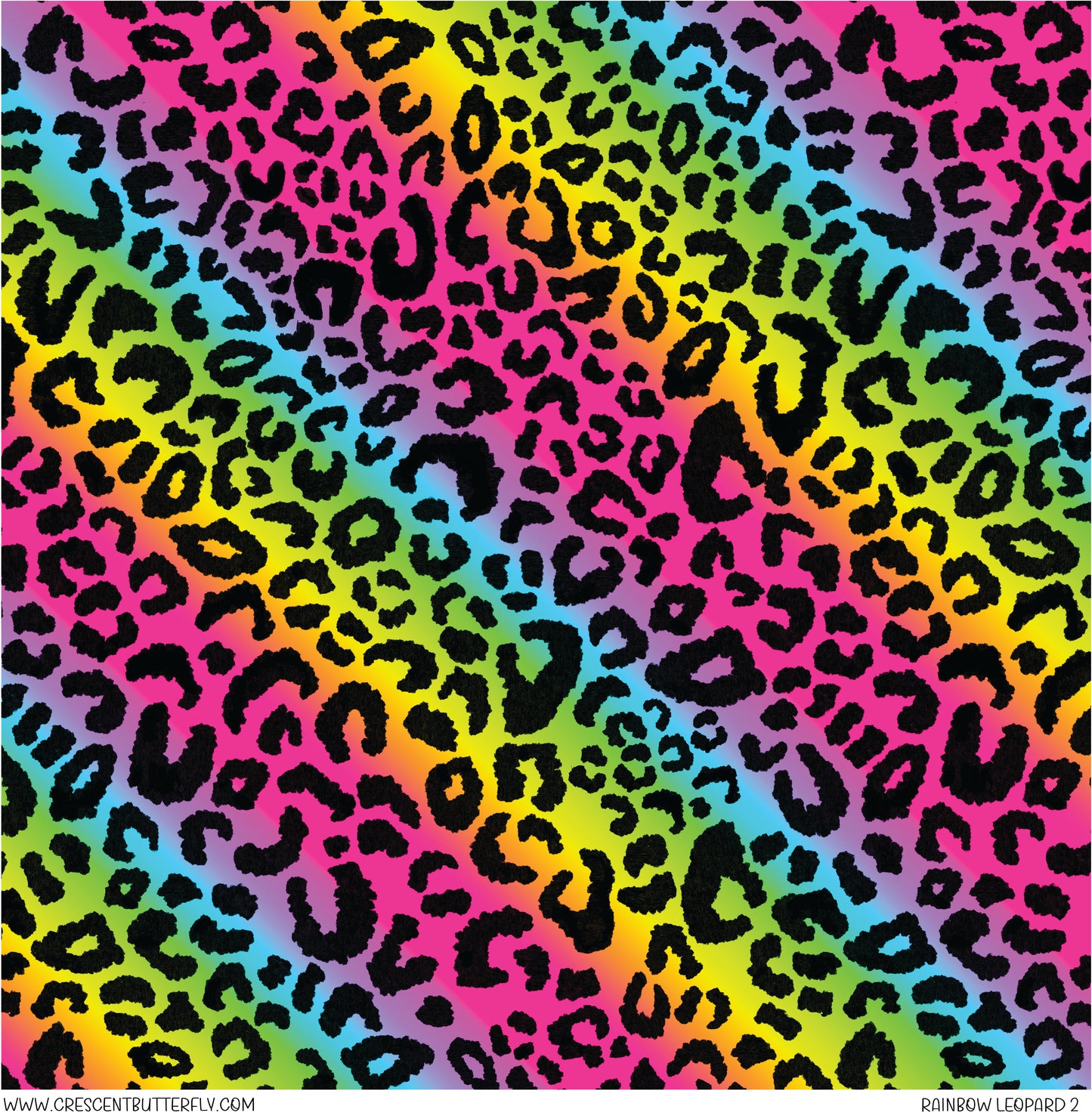 Rainbow Leopard 2 Vinyl Sheet/Wrap