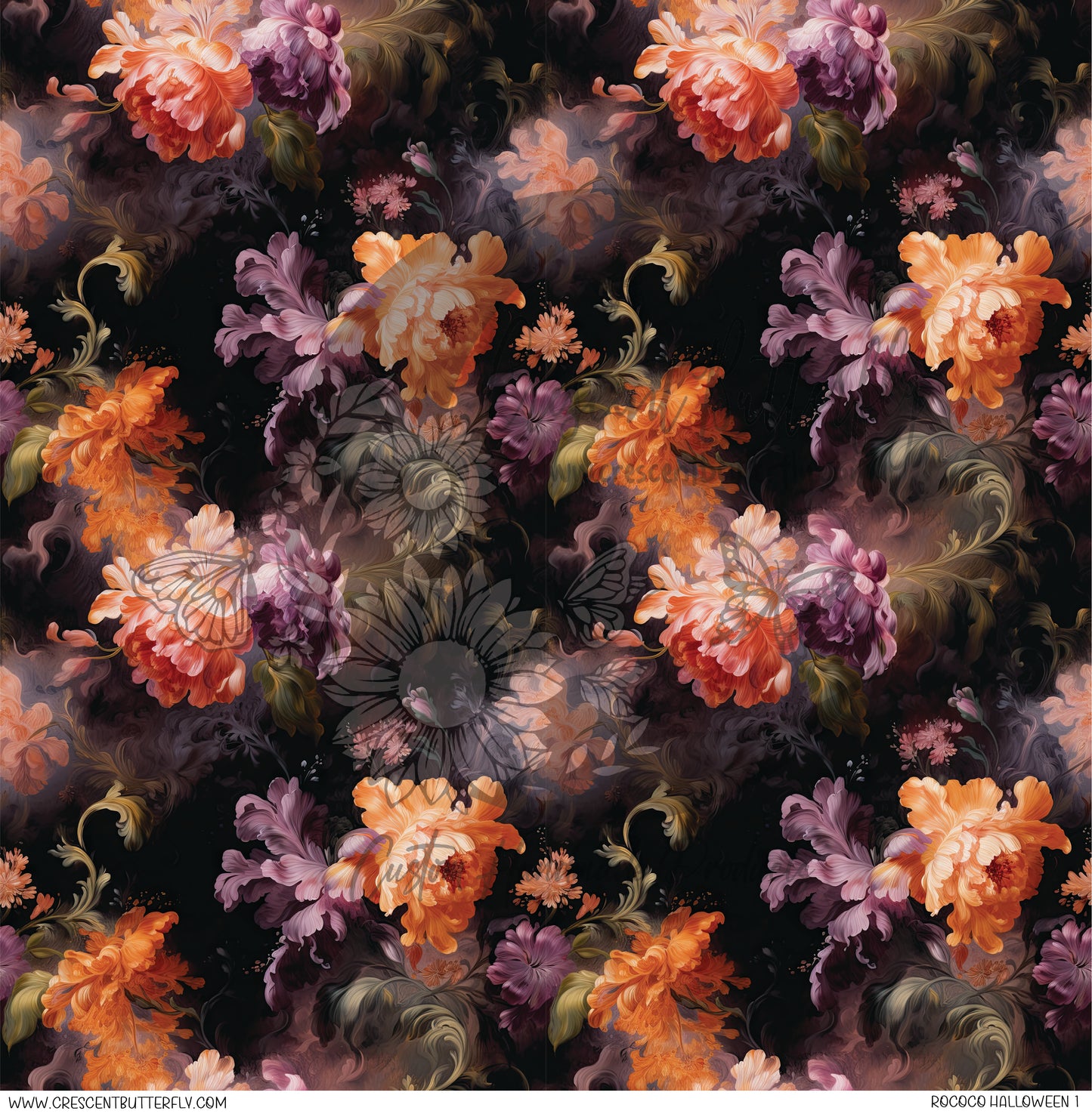 Rococo Halloween 1 Printed Vinyl Sheet/Wrap