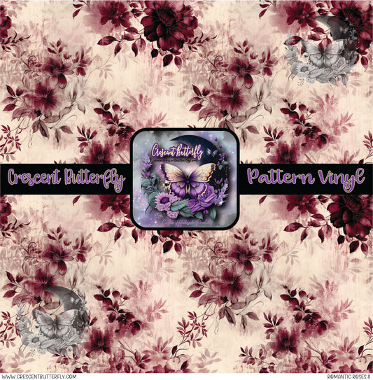 Romantic Roses 8 Printed Vinyl Sheet/Wrap